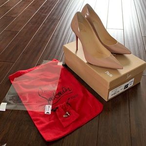 Christian Louboutin Nude Decollete 554 100 Patent